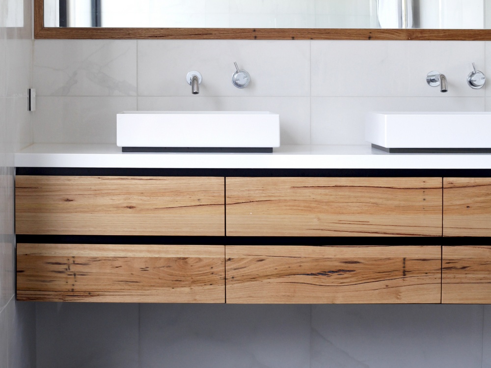 Custom Timber Vanities Bringing Warmth, Timber Bathroom Vanity Cabinets